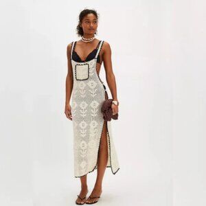 Free People Bali Heydayz Crochet Skirt In Ivory White